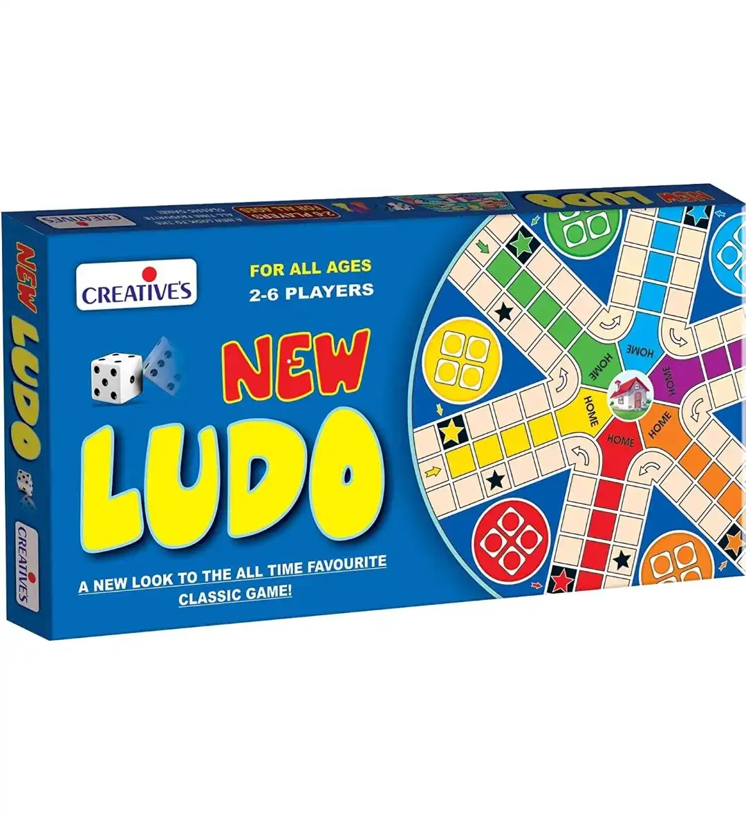 Creatives New Ludo, 2 to 6 Players, All Ages, Board game